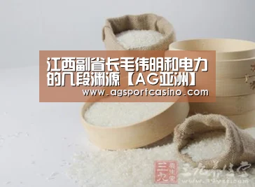 江西副省长毛伟明和电力的几段渊源【AG亚洲】(图1) AG通道